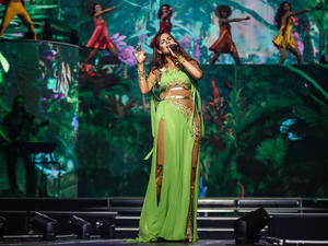 Andrea Berg bei ihrem Tourstart 2019 in Stuttgart.