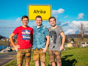 Die Dorfrocker Markus, Philipp und Tobias Thomann.