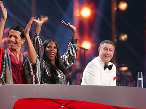 Die „Let’s Dance“ Jury: Jorge González (l.), Motsi Mabuse und Joachim Llambi.