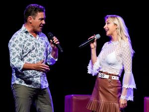 Stefan Mross & Anna-Carina Woitschak beim Pop-Up Biergarten in Wesel 2020