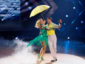 Mark Keller mit Kathrin Menzinger in der neunten Live-Show der 17. Staffel der RTL-Tanzshow Let s Dance 