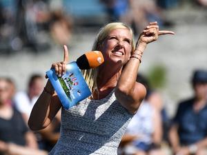 Andrea Kiewel im „ZDF-Fernsehgarten“.