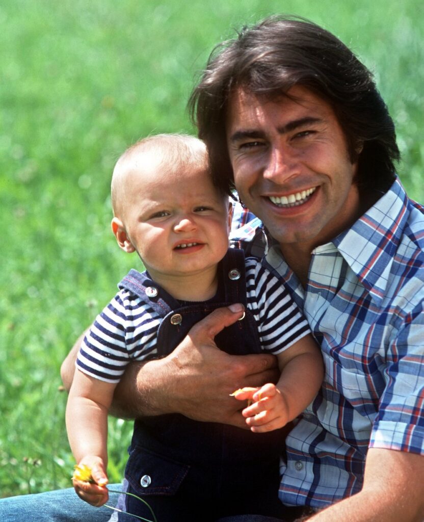 Roy Black mit seinem Sohn Torsten Ende der 1970er Jahre.
