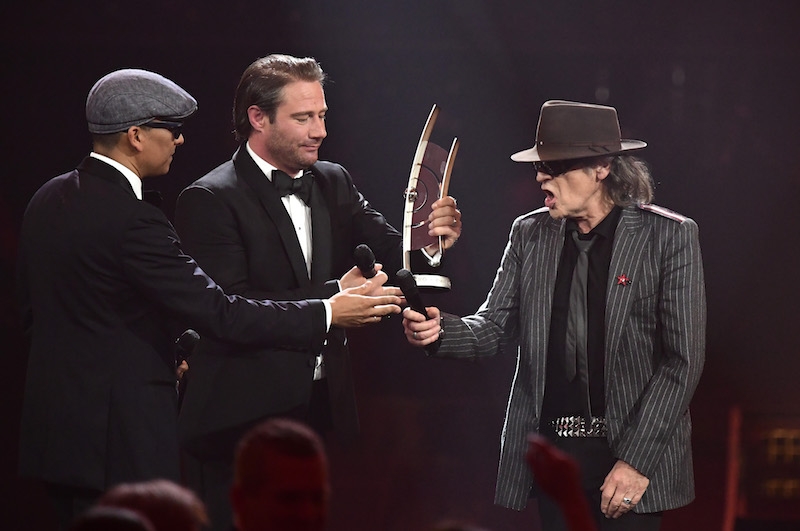 Udo Lindenberg kann es kaum fassen: drei ECHOs an einem Abend!