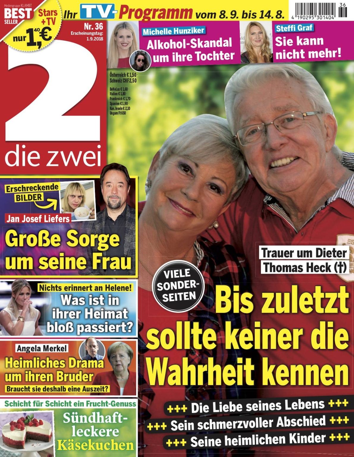 Die aktuelle Ausgabe von “Die 2” mit einem Extra über das Leben von Dieter Thomas Heck.