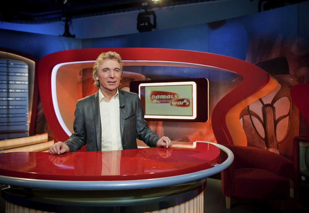 “Damals war┬┤s” im MDR Fernsehen mit Moderator Schulze-Gerlach.