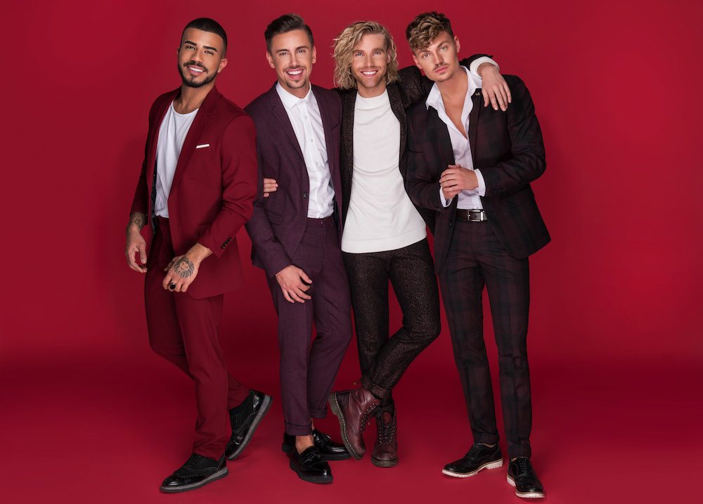 Dominique, Sebastian, Matt und Karsten von Feuerherz.
