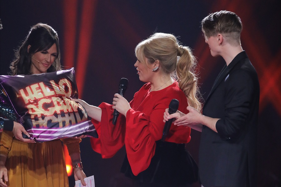 Maite Kelly und VIncent Gross singen bei “Hello Again” ein Duett.