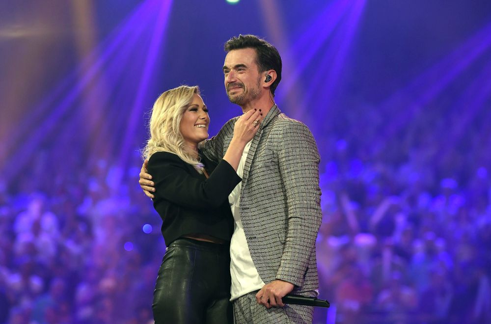 Helene Fischer und Florian Silbereisen beim “Schlagerbooom – Alles funkelt, alles glitzert!”.