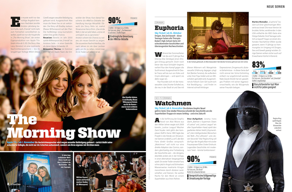 Beispielseite aus dem Magazin “Streamtime”
