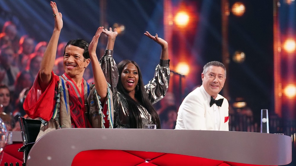 Die “Let’s Dance” Jury: Jorge Gonz├ílez (l.), Motsi Mabuse und Joachim Llambi.