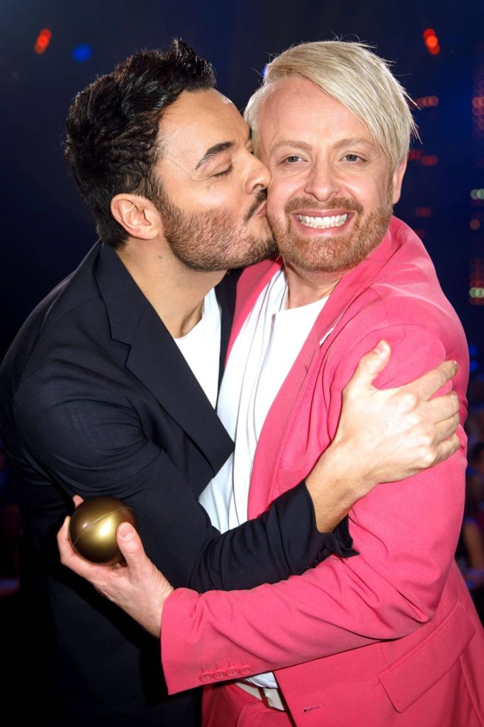 Giovanni Zarrella und Ross Antony während der ARD-Show “Alle singen Kaiser - Das große Schlagerfest” am 16.03.2019 in der media city Leipzig.