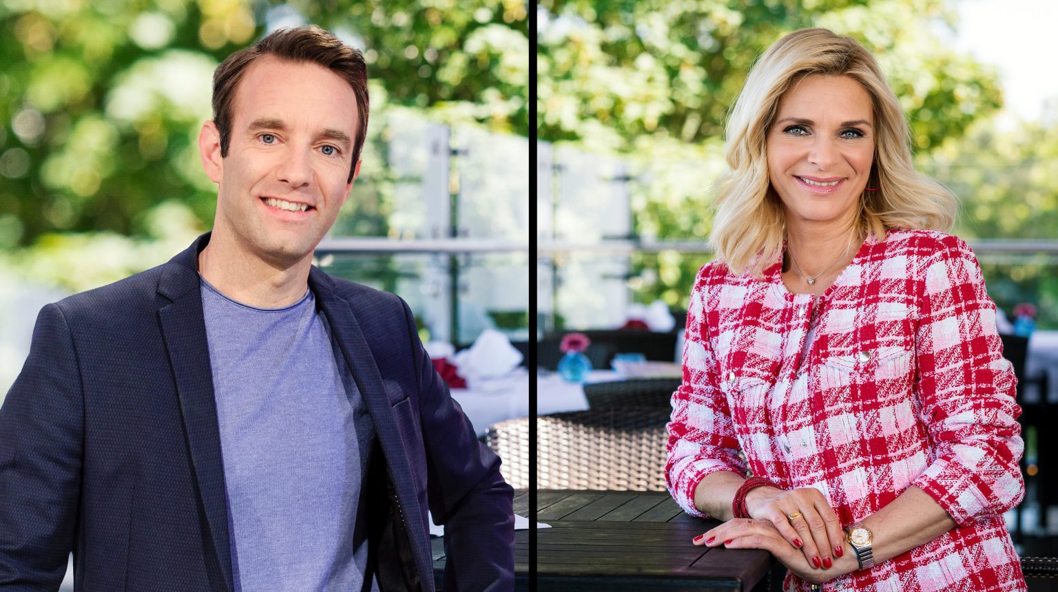Peter Imhoff und Uta Bresan präsentieren den┬áMDR-“Schlagerfrühling”.