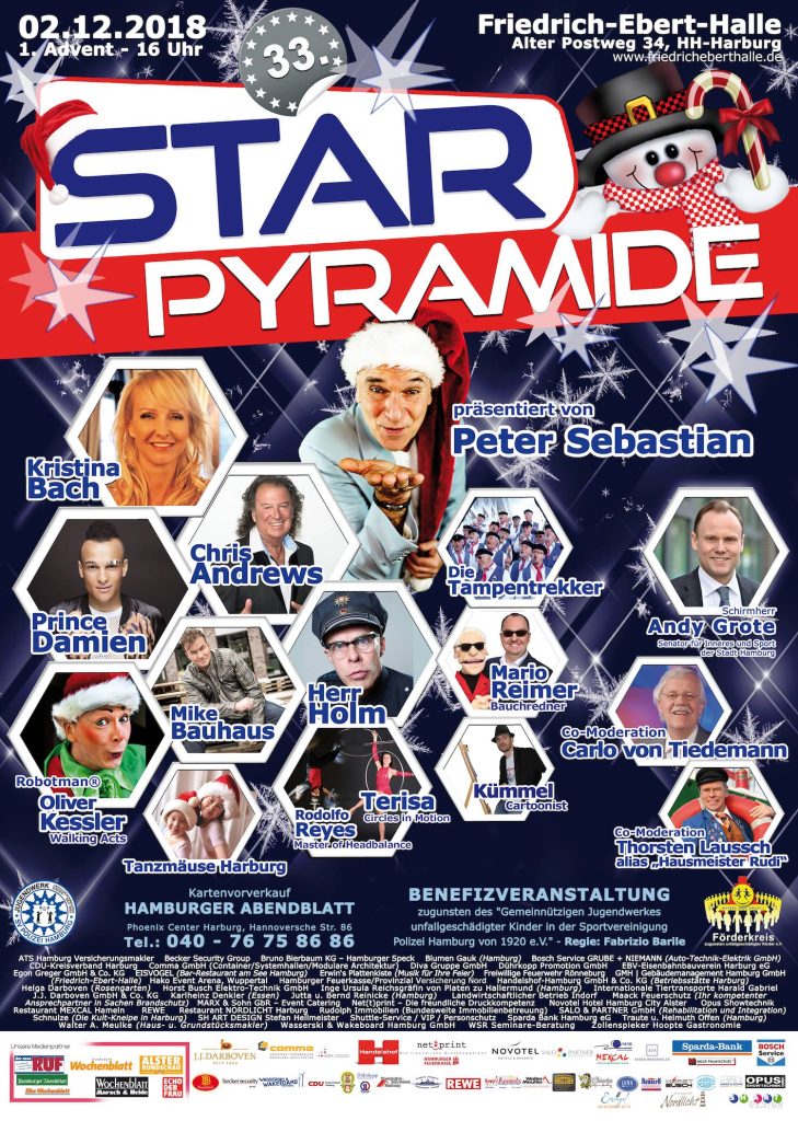 Das sind die Stargäste der “Starpyramide 2018”.
