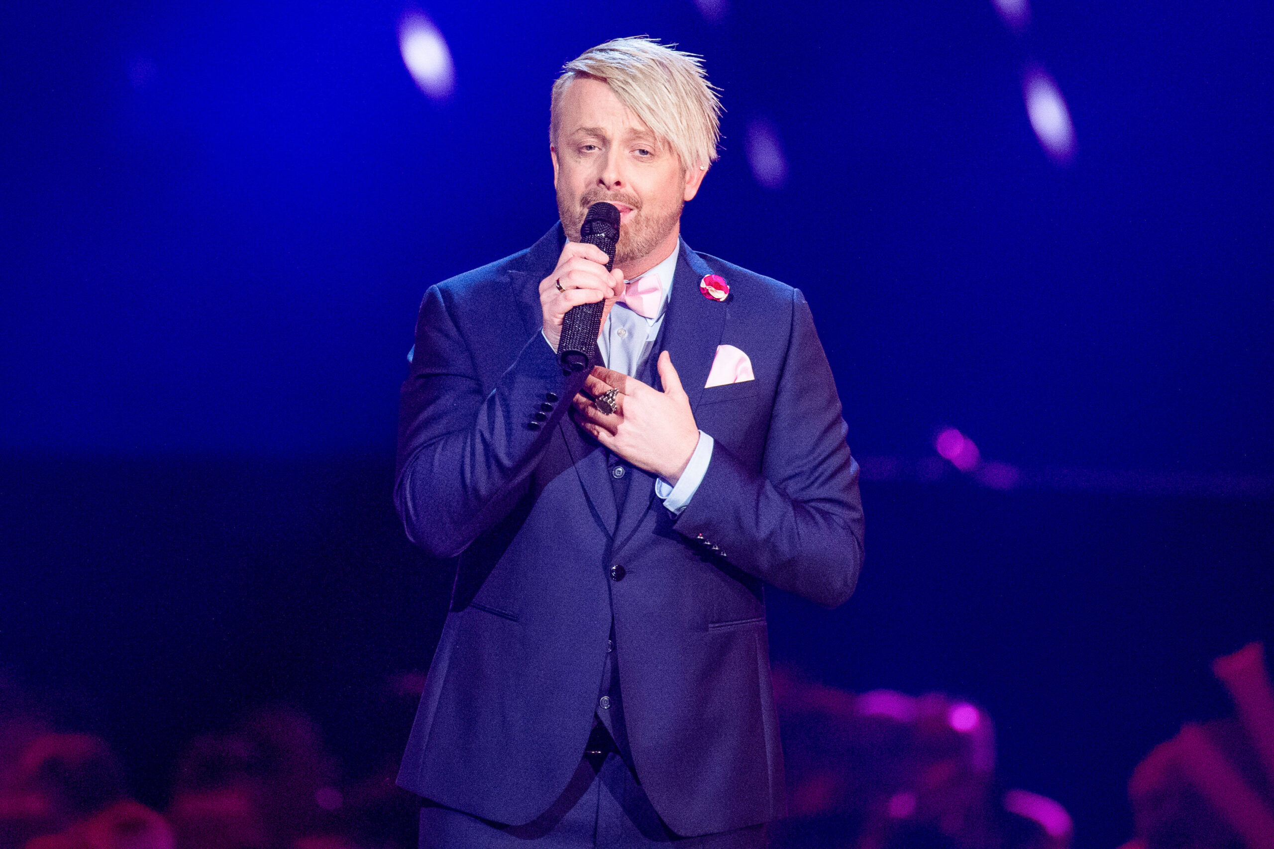 Ross Antony singt auf der Schlagerchampions-Bühne in Berlin am 11. Januar 2020.
