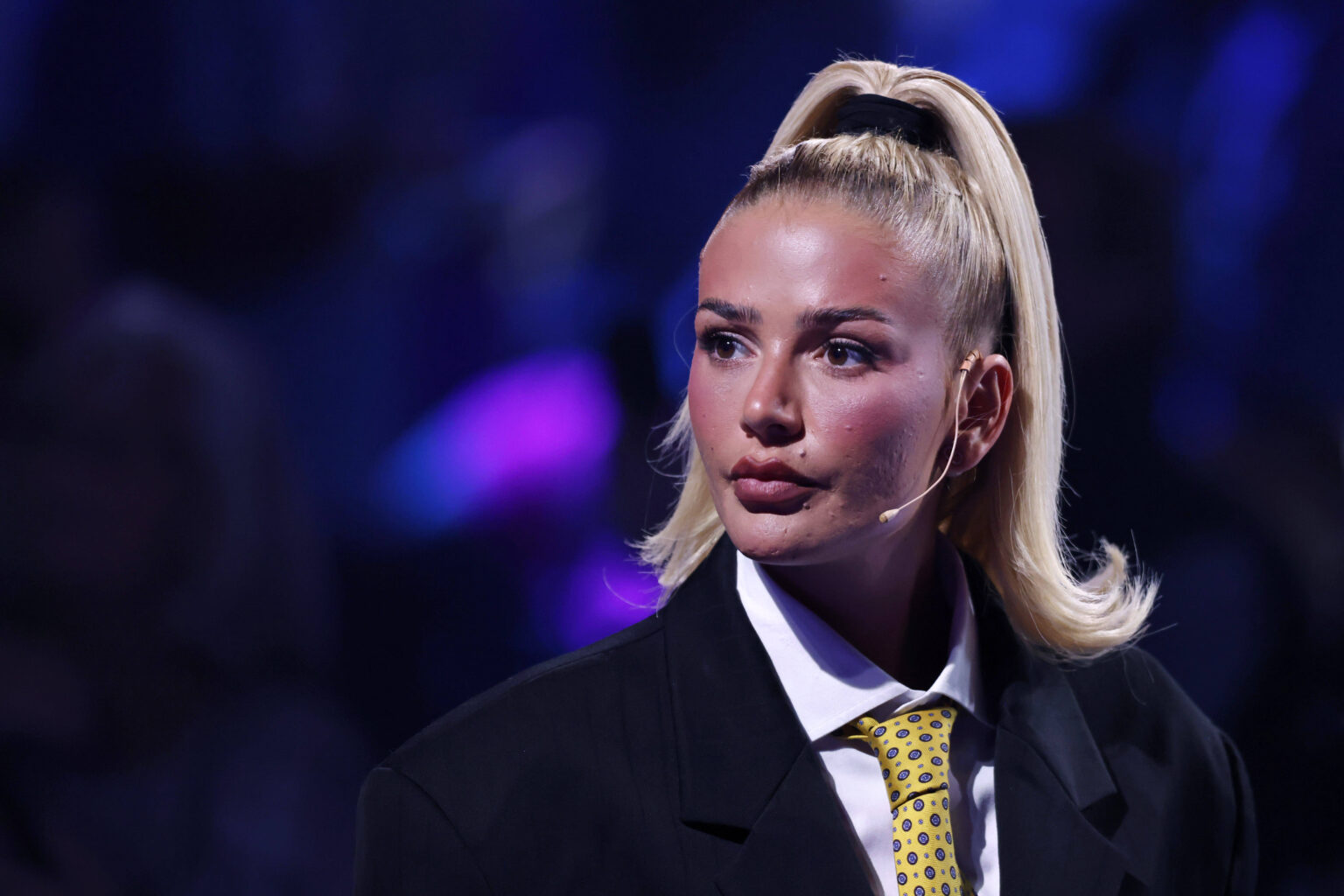 Rapperin Loredana beim DSDS-Finale 2024 in Köln