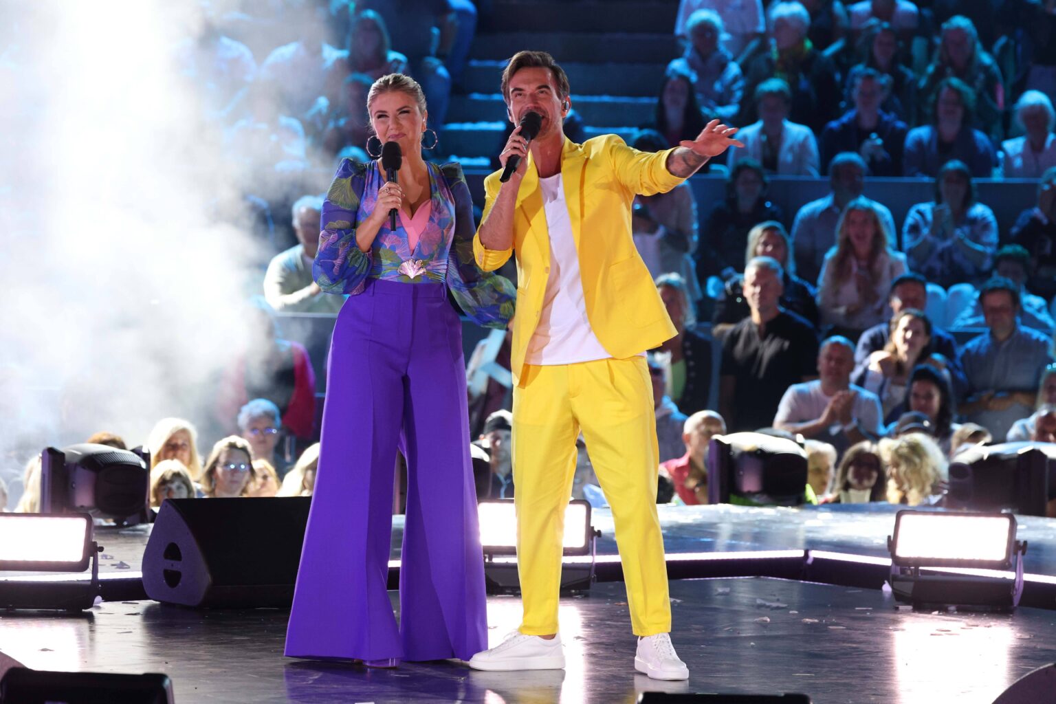 Beatrice Egli und Florian Silbereisen singen Duett beim Schlagerbooom Open Air Kitzbühel 2023