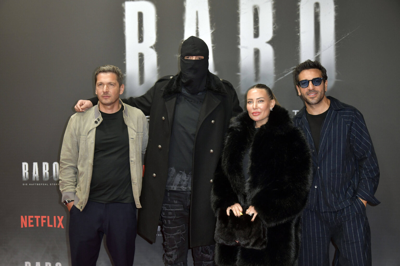 Nina Anhan mit Haftbefehl, Elyas M'Barek und Paco-Luca Nitsche