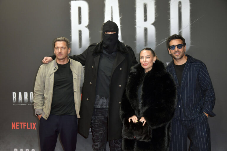 Nina Anhan mit Haftbefehl, Elyas M'Barek und Paco-Luca Nitsche