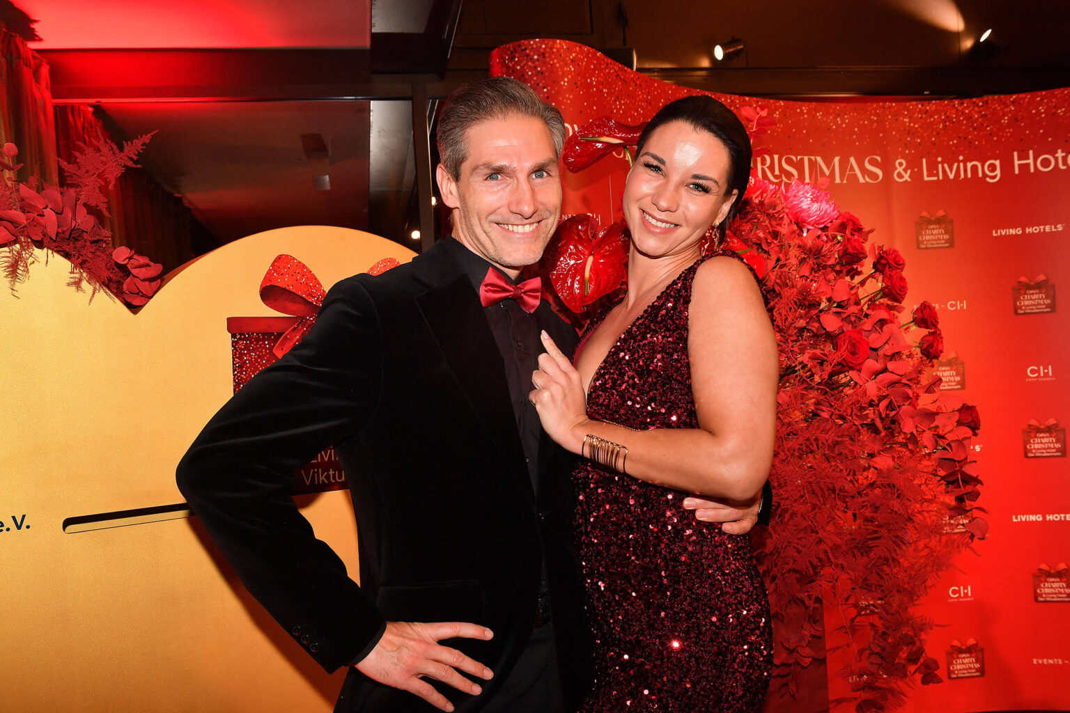 Christian Polanc und Laura Brand-Schulz bei Cathy's Charity Christmas Event in München 2025