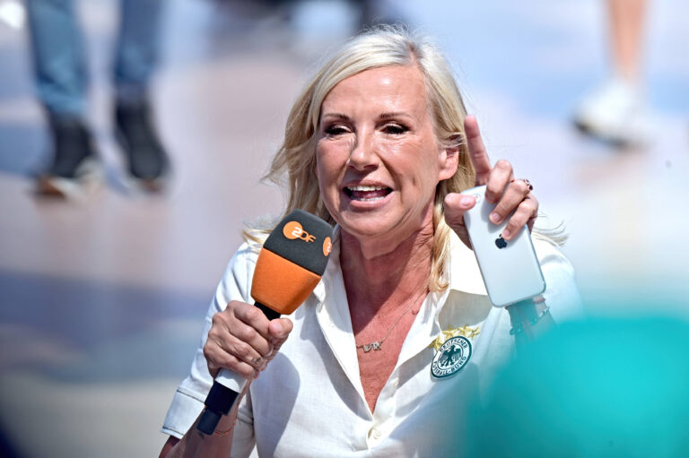Andrea Kiewel beim ZDF Fernsehgarten 2026 in Mainz