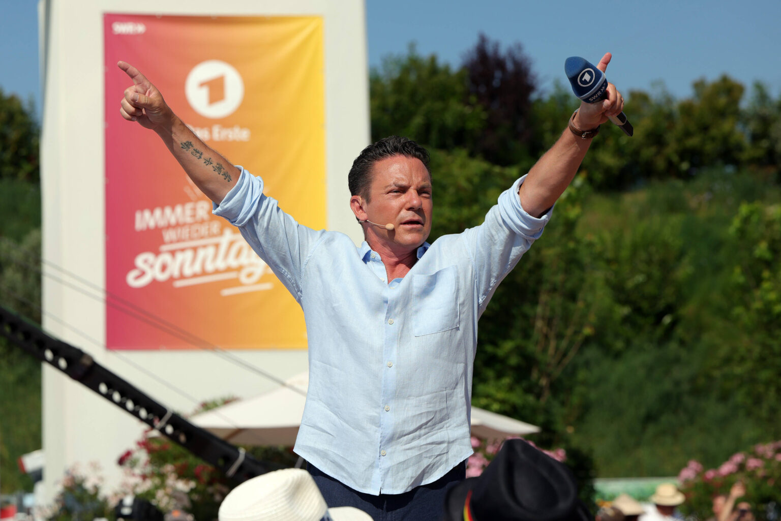 Stefan Mross als Moderator von Immer wieder sonntags im Wasserpark Rulantica Rust Juni 2026