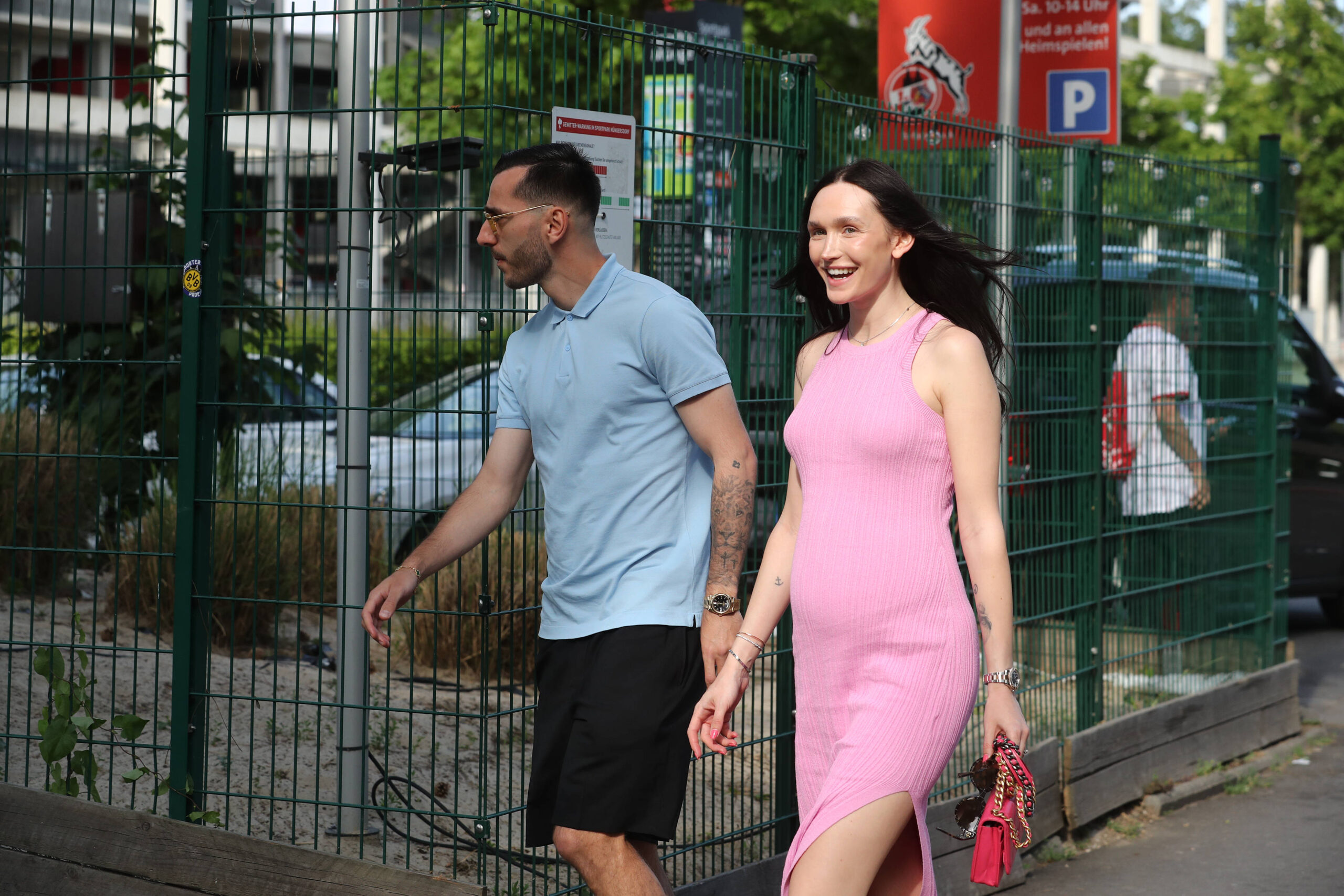 Sargis Adamyan mit Ehefrau Anna Adamyan bei einer Vereinsfeier des 1. FC Köln