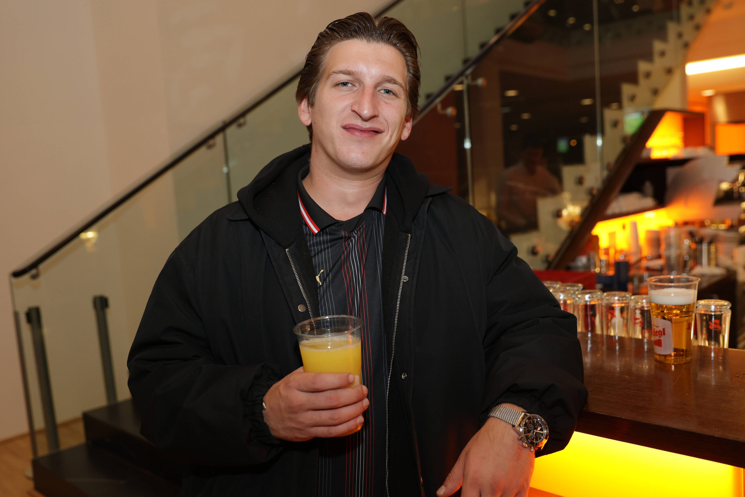 Erik „Satansbratan“ bei einem Länderspiel in Wien