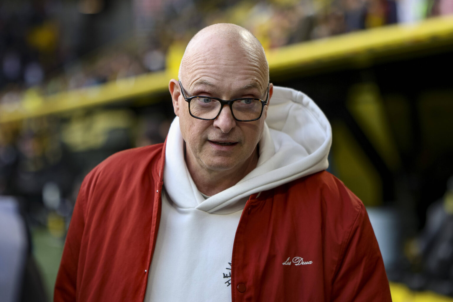 Frank Buschmann beim Bundesliga-Spiel Borussia Dortmund gegen Eintracht Frankfurt im Mai 2026