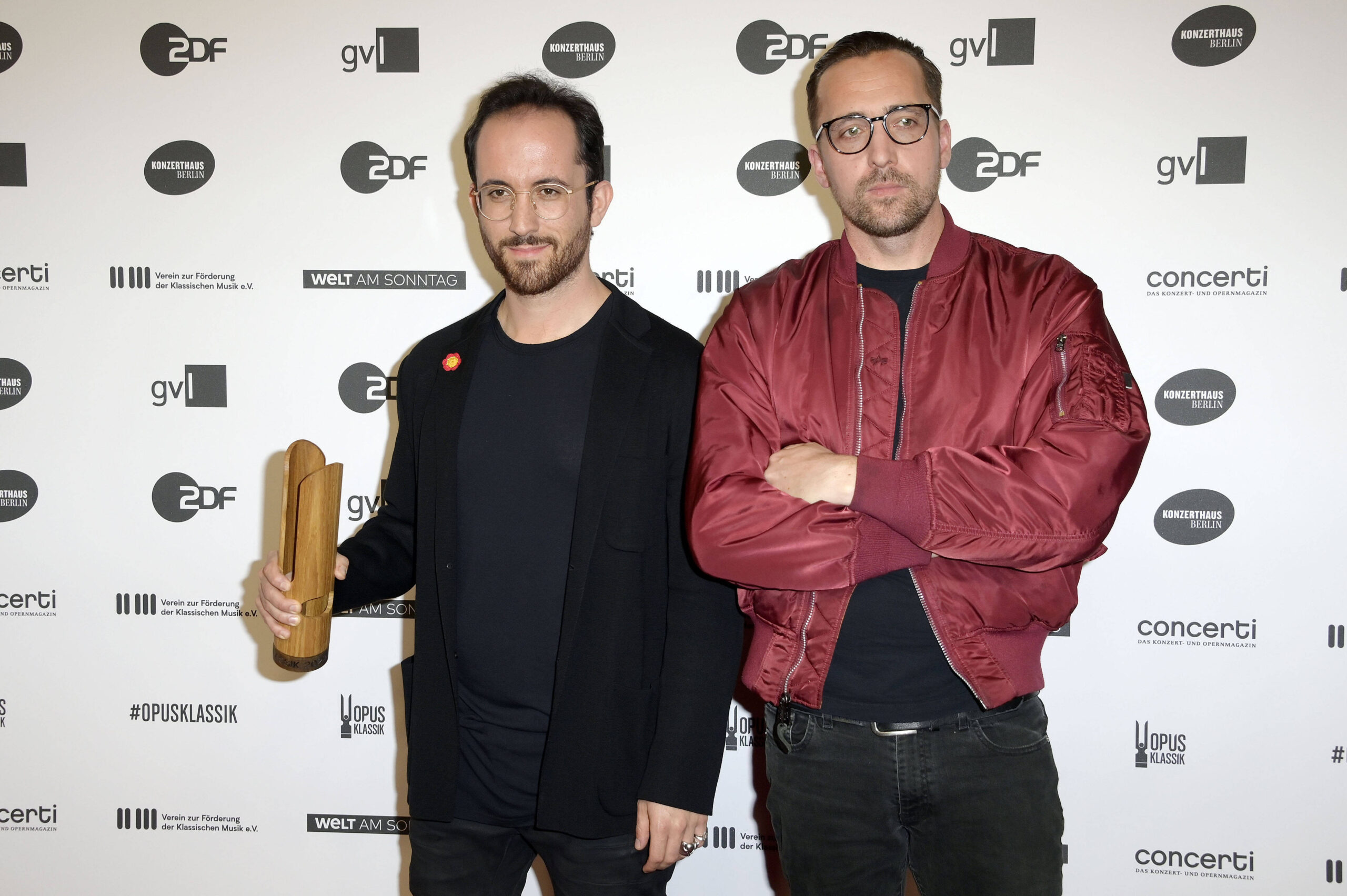 Igor Levit und Danger Dan bei der Verleihung des Opus Klassik 2022 in Berlin