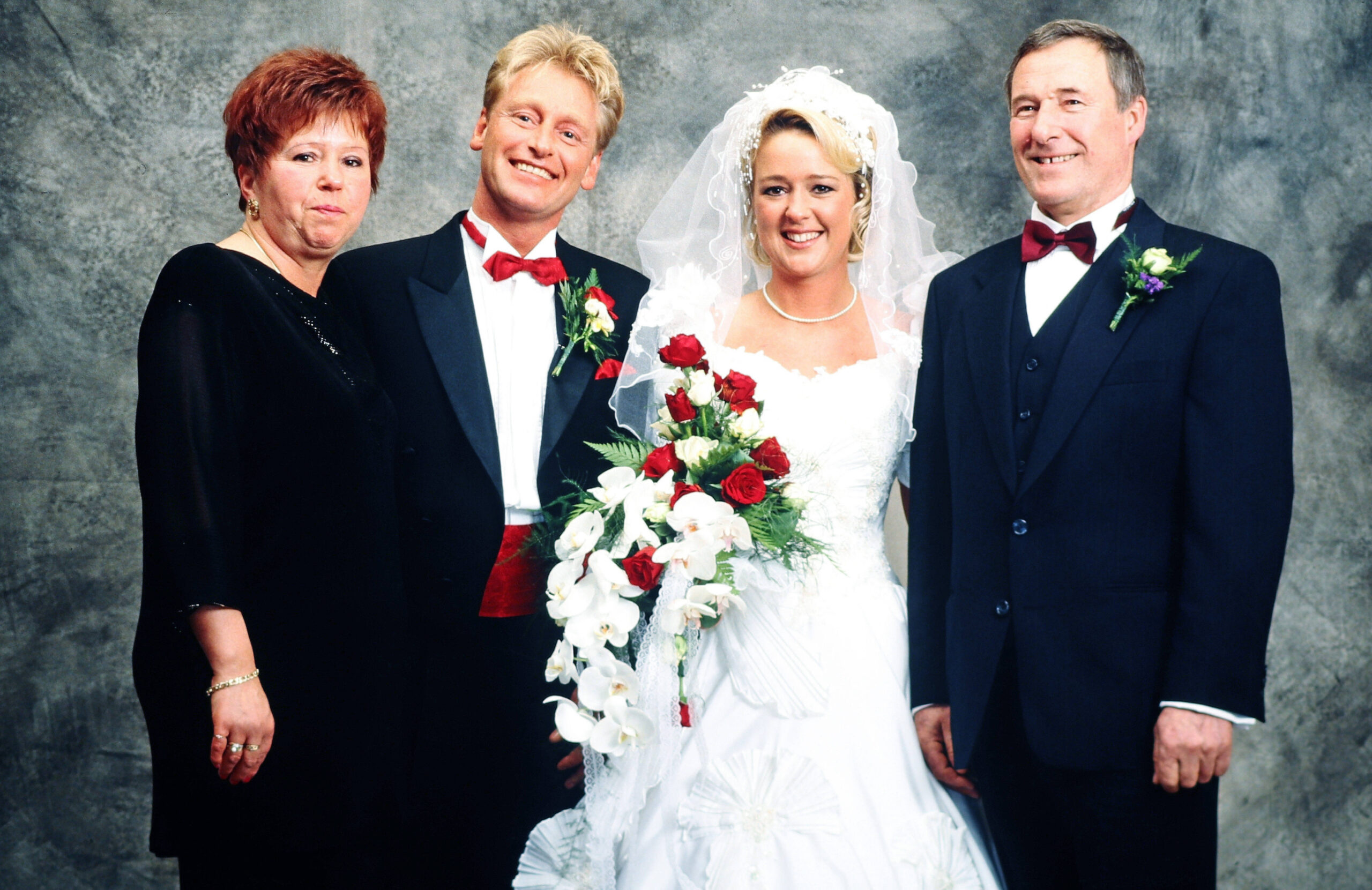 Nadine Norell bei ihrer Hochzeit mit Ehemann Detlev 1997