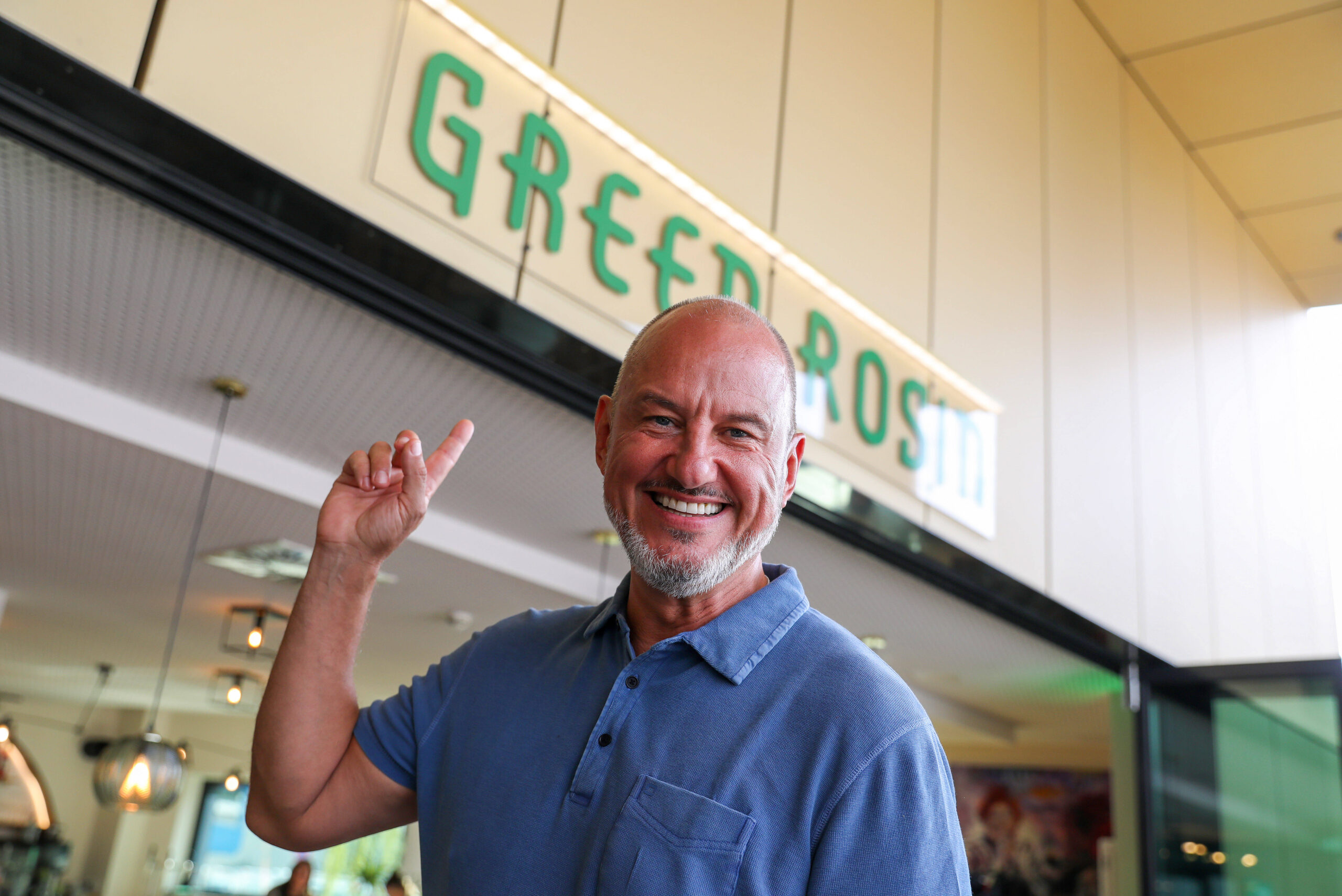 Frank Rosin bei der Eröffnung seines Restaurants Green Rosin in Braunschweig