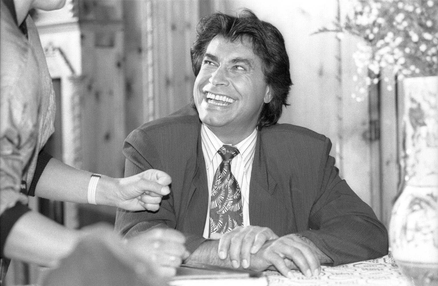 Sänger Roy Black bei Dreharbeiten im Mai 1990