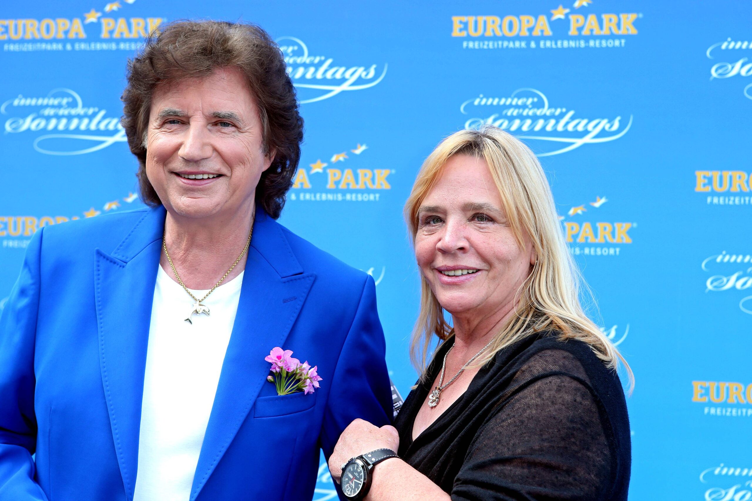 Olaf Malolepski mit seiner Ehefrau Sonja bei einer TV-Show