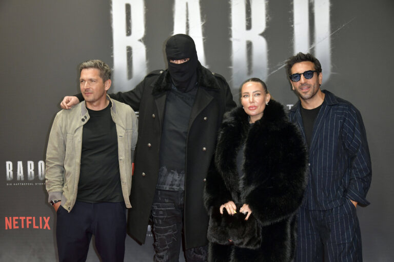 Nina Anhan mit Ehemann Haftbefehl bei einer Netflix-Premiere in Berlin