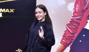 Kim Gloss bei der Premiere von "Michael" in Berlin