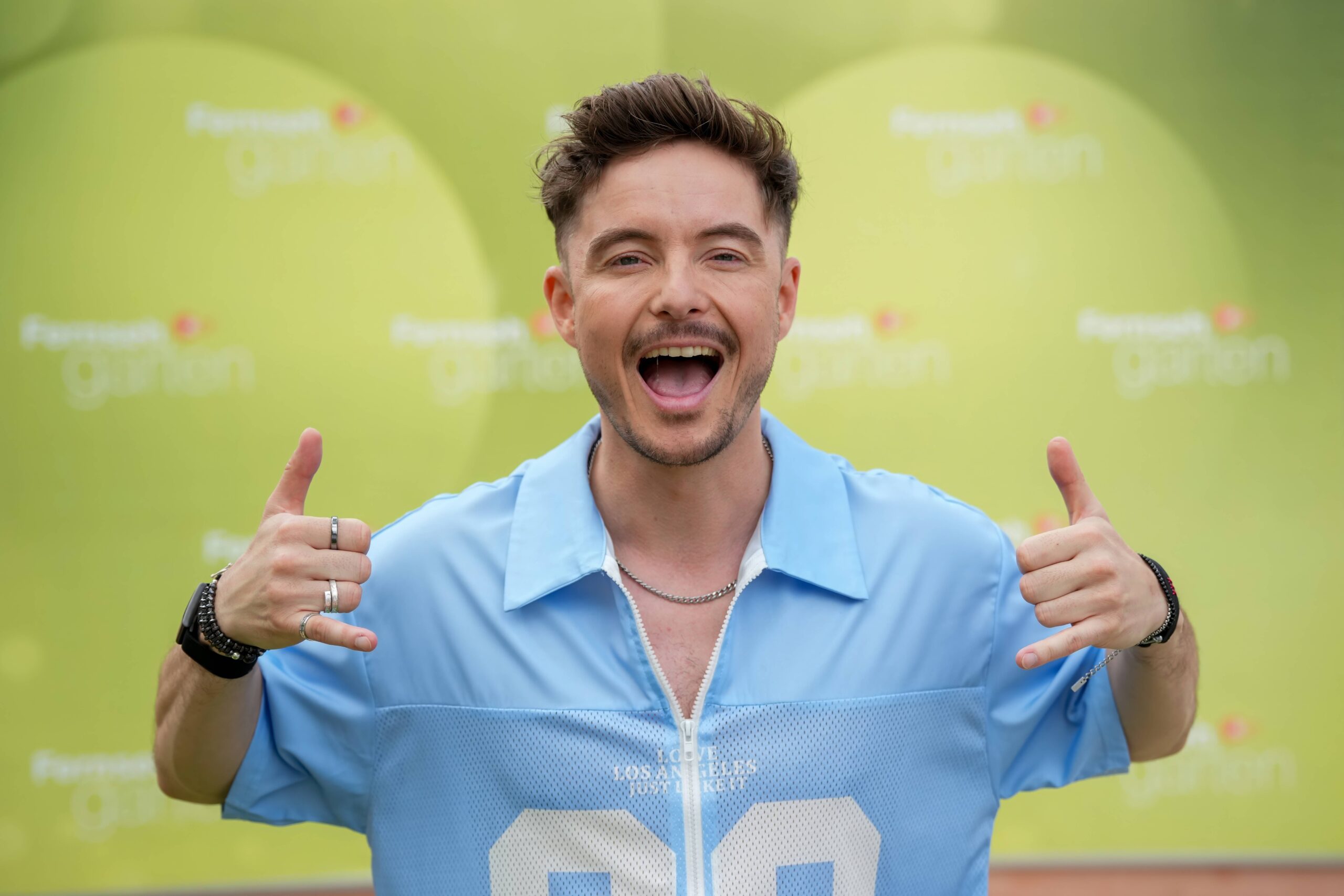 Tim Peters bei einem TV-Auftritt im ZDF-Fernsehgarten