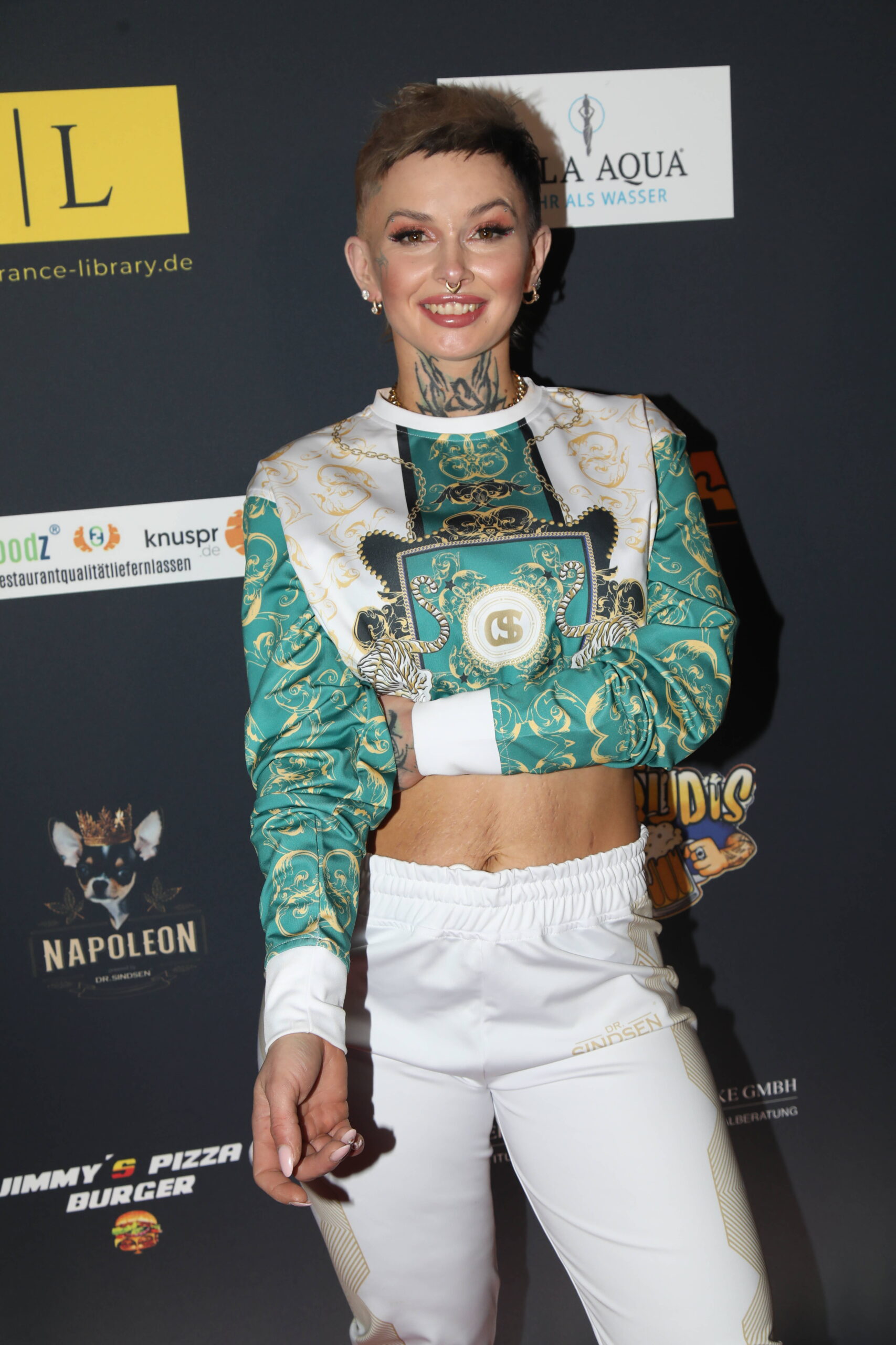 Edith Stehfest bei einer Fashion-Show in Berlin