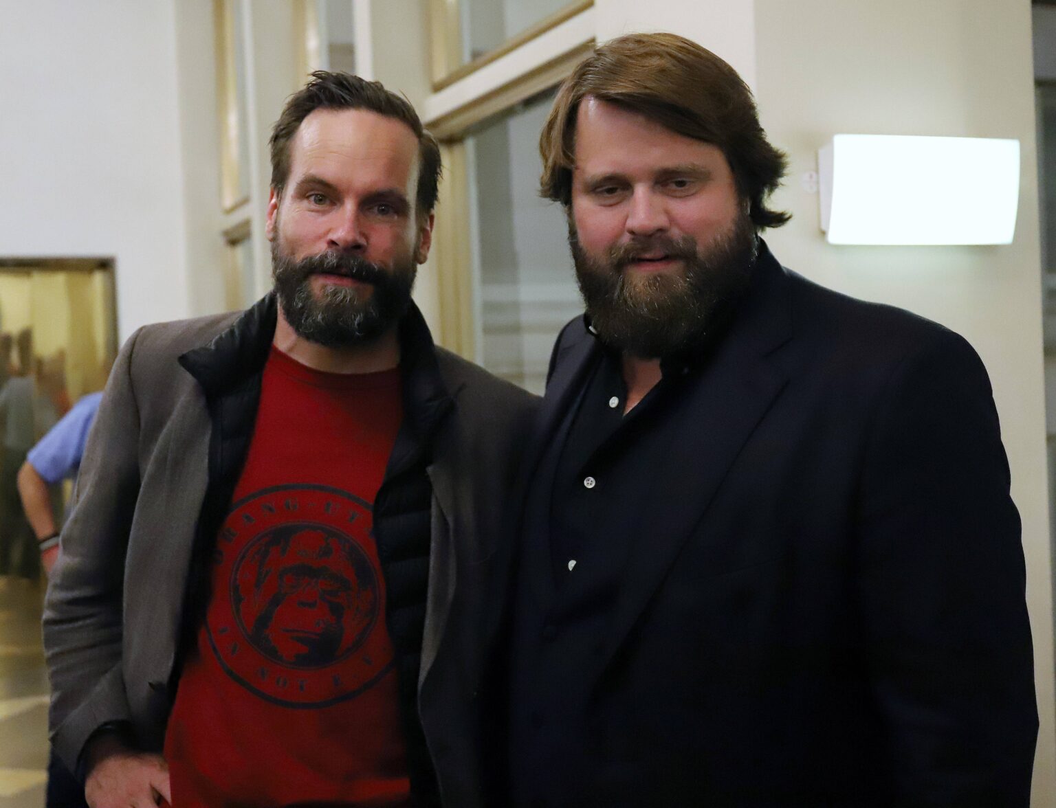 Wanja Mues und Antoine Monot bei einer Preview zu „Ein Fall für zwei“ am Frankfurter Römer