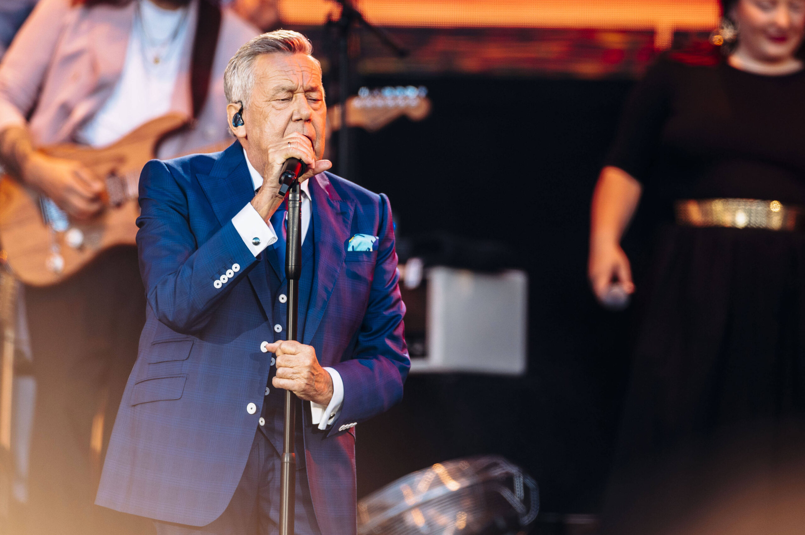 Roland Kaiser bei seinem Konzert auf dem Erfurter Domplatz