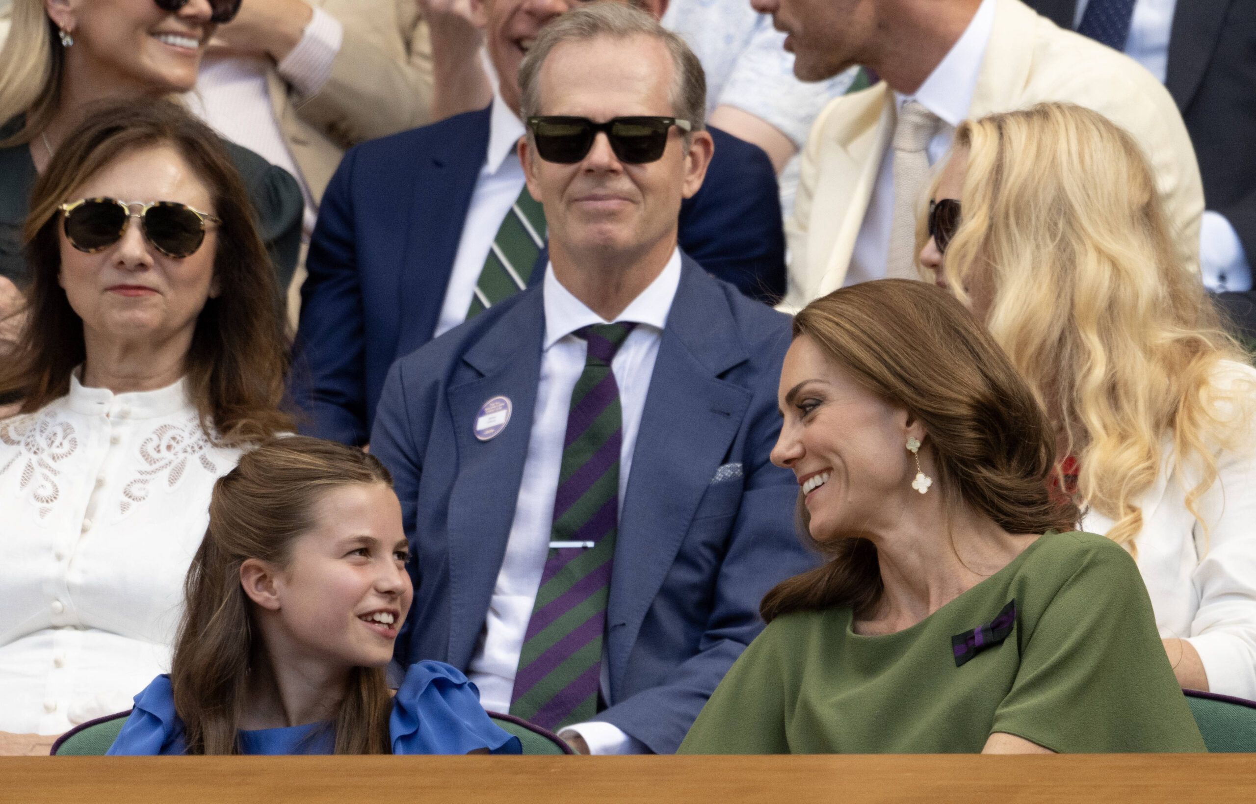 Prinz und Prinzessin von Wales mit Prinz George und Prinzessin Charlotte bei Wimbledon