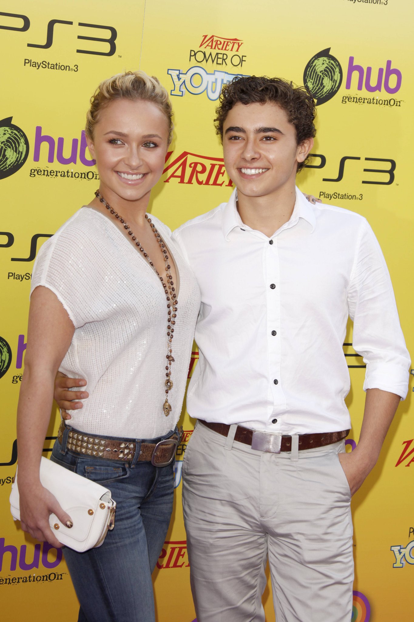 Hayden Panettiere und ihr Bruder Jansen Panettiere gemeinsam auf einem roten Teppich in Hollywood