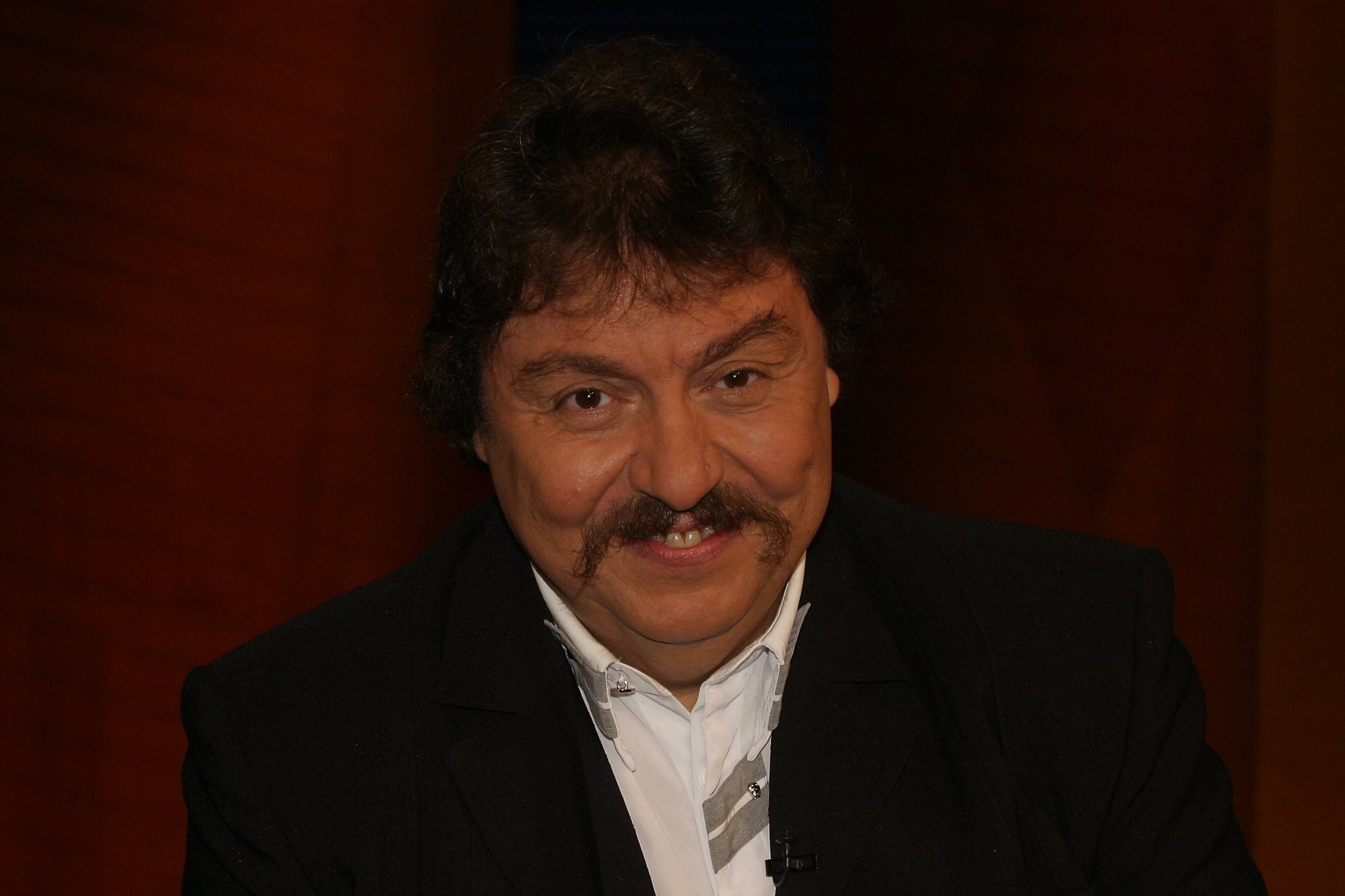 Achim Mentzel gut gelaunt bei einem Fernsehauftritt in Berlin