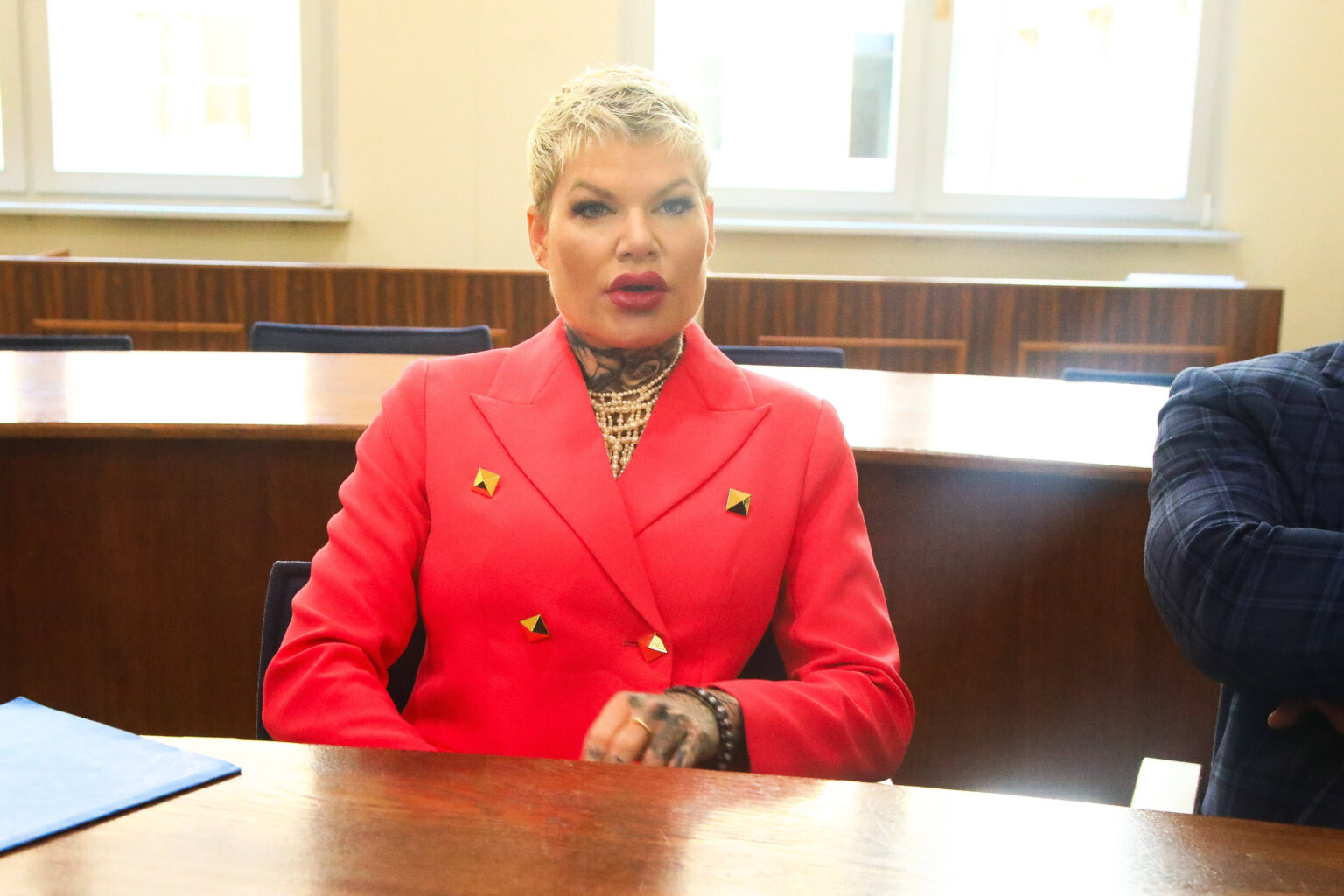 Sängerin Melanie Müller vor dem Amtsgericht Leipzig