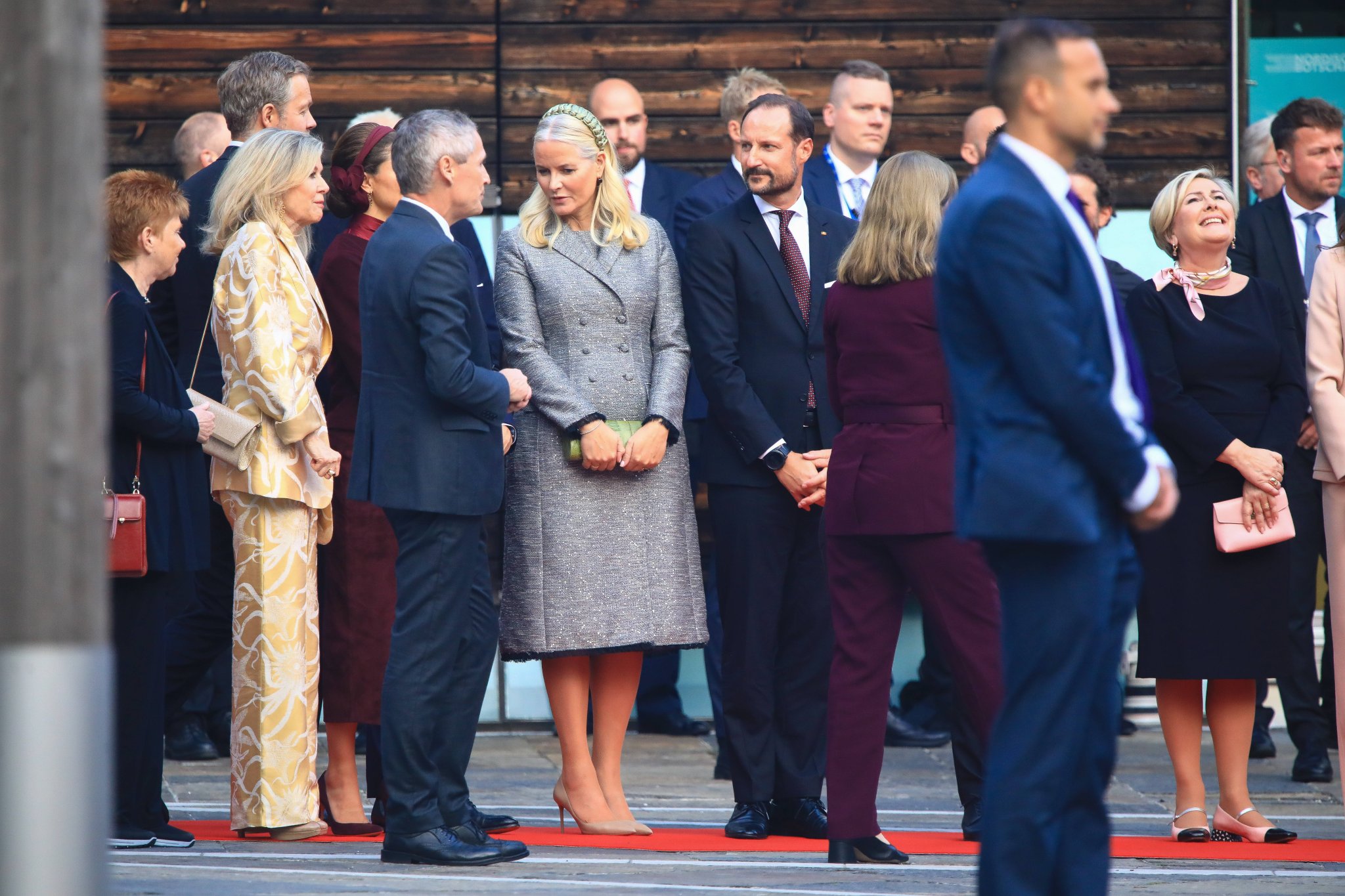Kronprinz Haakon und Kronprinzessin Mette-Marit von Norwegen bei einem Empfang in Berlin