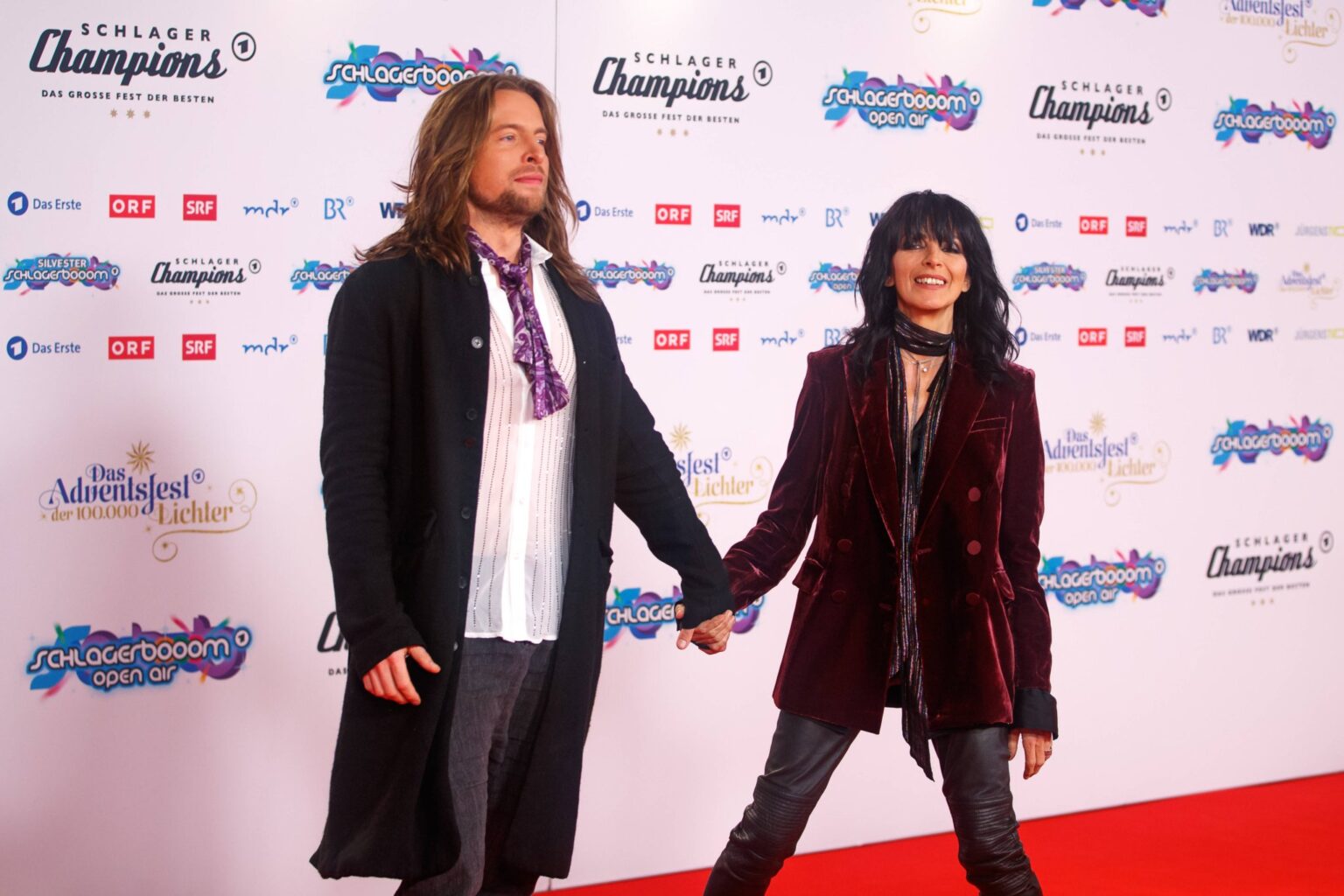 Nena und ihr Partner Philipp Palm gemeinsam bei den Schlagerchampions in Berlin