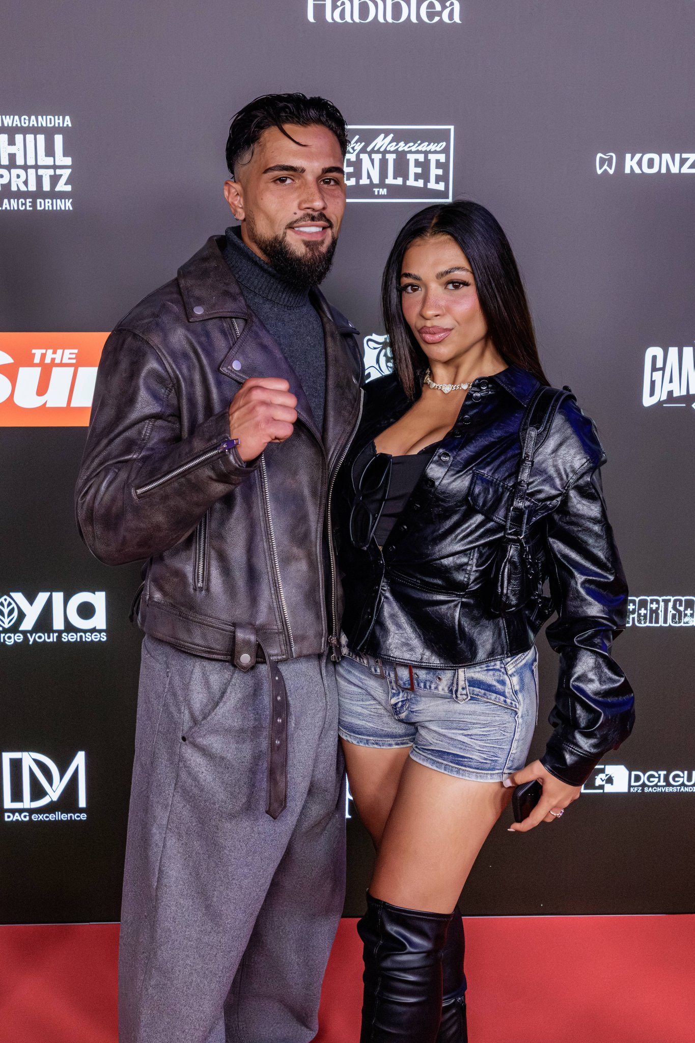 Alexander Molz und Hati Suárez beim Fame Fighting in Leverkusen