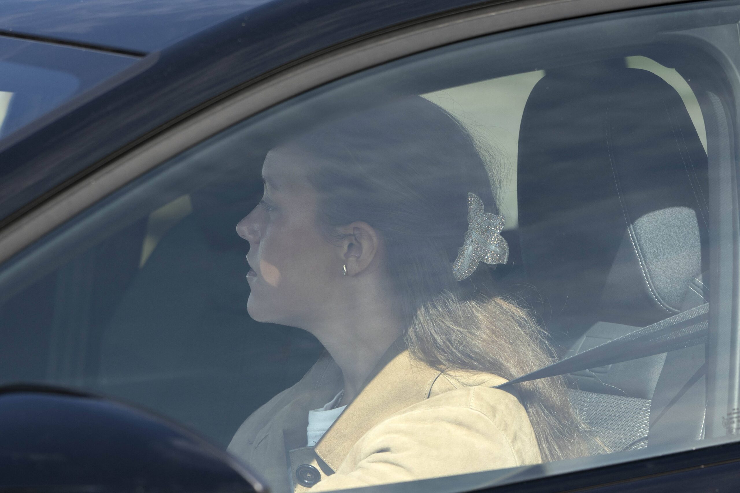 Prinzessin Isabella bei ihrer Ankunft in der Antvorskov-Kaserne in Slagelse