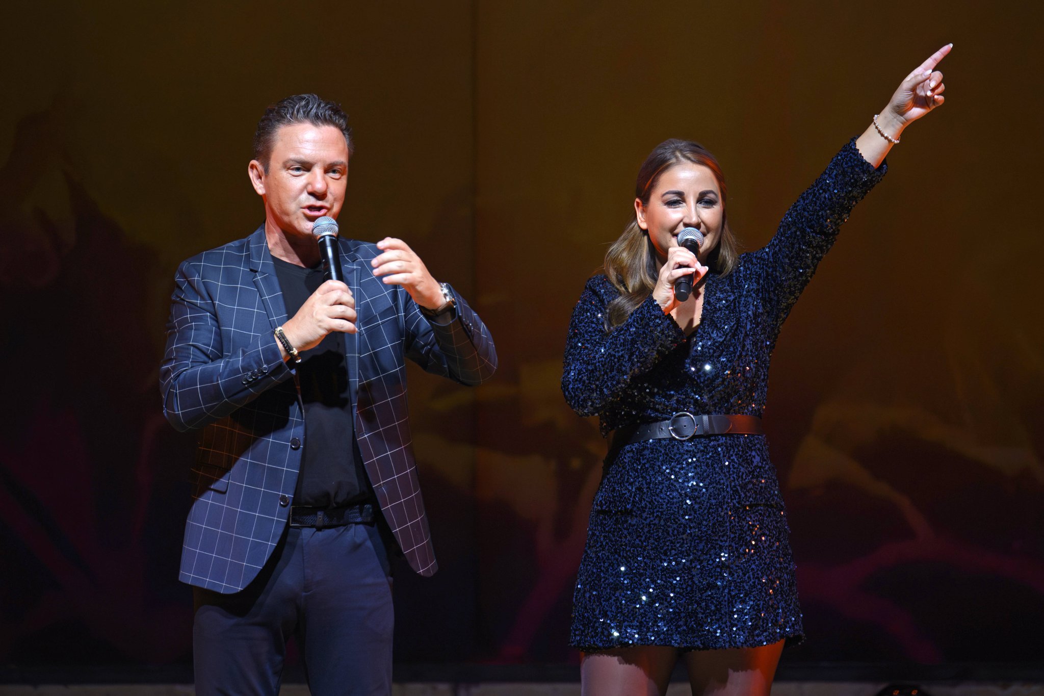 Stefan Mross und Eva Luginger bei der Jubilaeums-Tournee von Immer wieder sonntags in Nuernberg