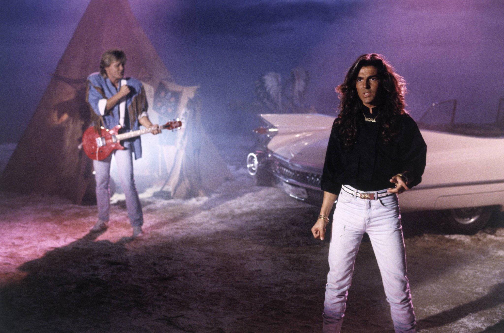Dieter Bohlen und Thomas Anders als Modern Talking im Jahr 1986